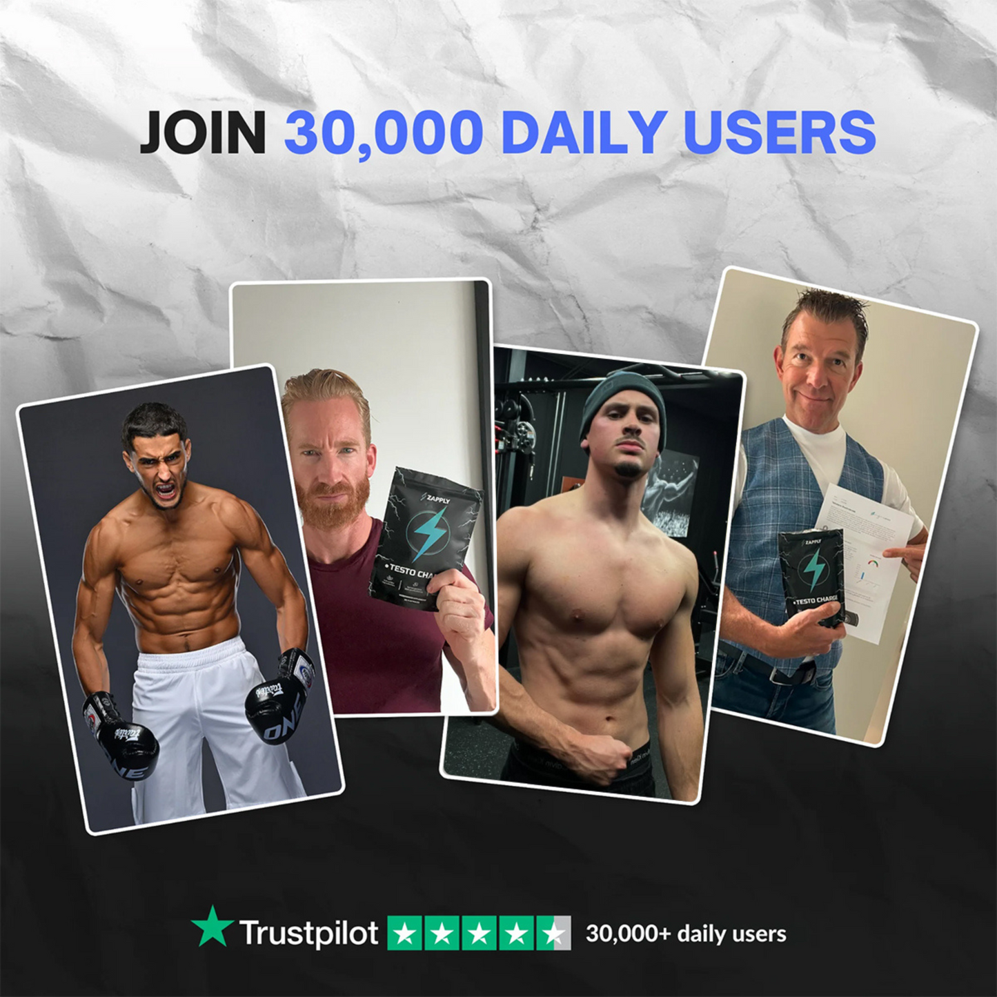 Testo Charge: 90 capsules + Free E-book