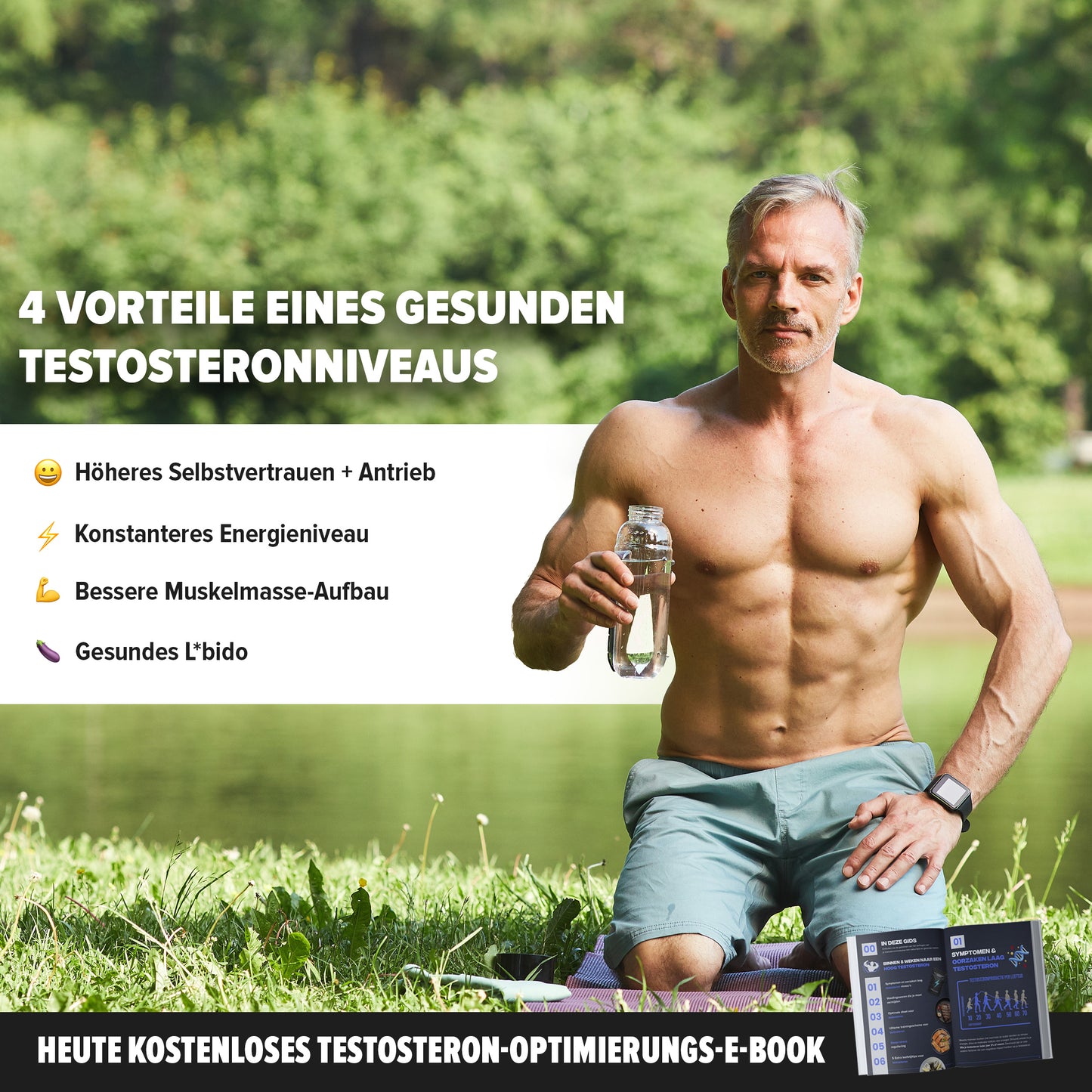 Testo Charge – Testosteron-Unterstützung – 2+1 GRATIS ANGEBOT