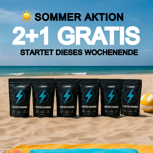 Testo Charge – Testosteron-Unterstützung – 2+1 GRATIS ANGEBOT